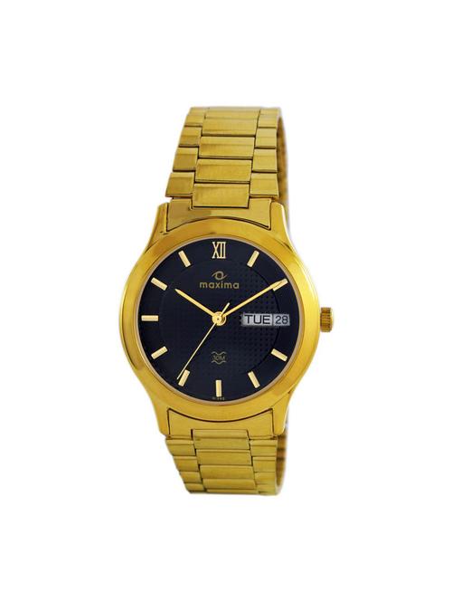 maxima black analog watch for men - 11904785 - Very Small Image - 1