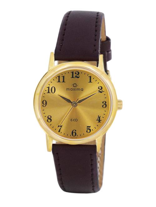 brown leather analog watch - 11904927 - Very Small Image - 1