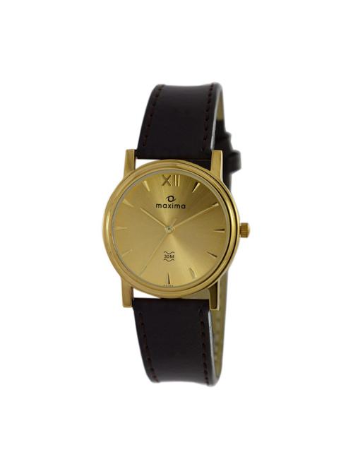 maxima gold analog watch for men - 11904975 - Very Small Image - 1