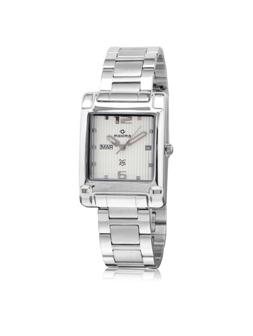 maxima silver analog watch for men - 11905027 - Very Small Image - 1