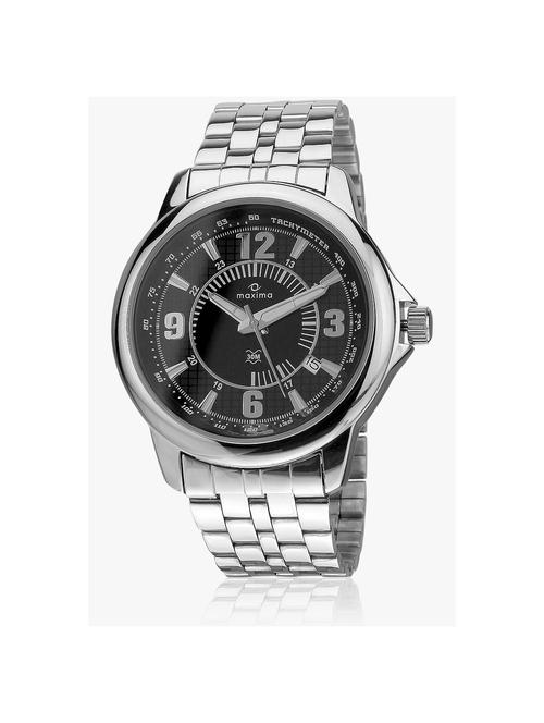maxima black analog watch for men - 11905133 - Very Small Image - 1