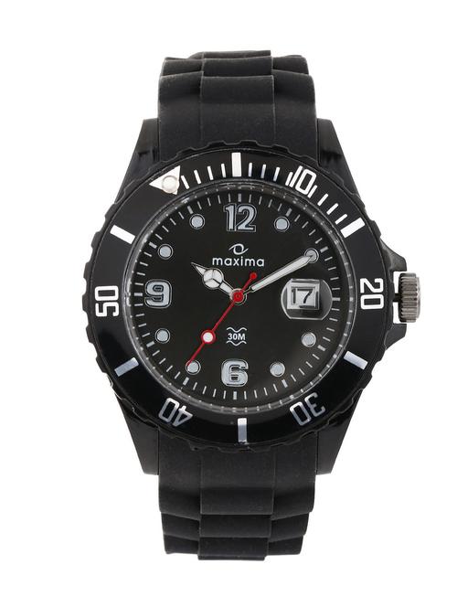 maxima black analog watch for men - 11905227 - Very Small Image - 1
