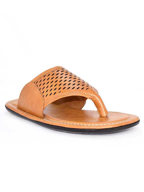 tan leatherette slipper - 11909049 - Very Small Image - 1