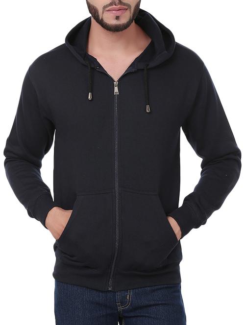 solid black fleece sweatshirt - 11909416 - Very Small Image - 1