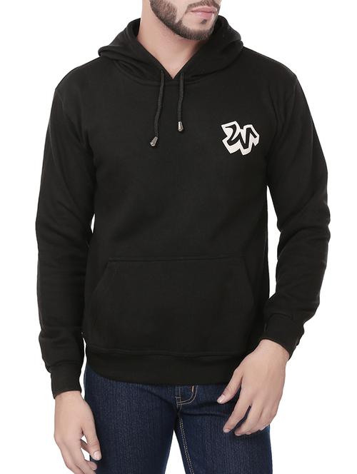 solid black fleece sweatshirt - 11909418 - Very Small Image - 1