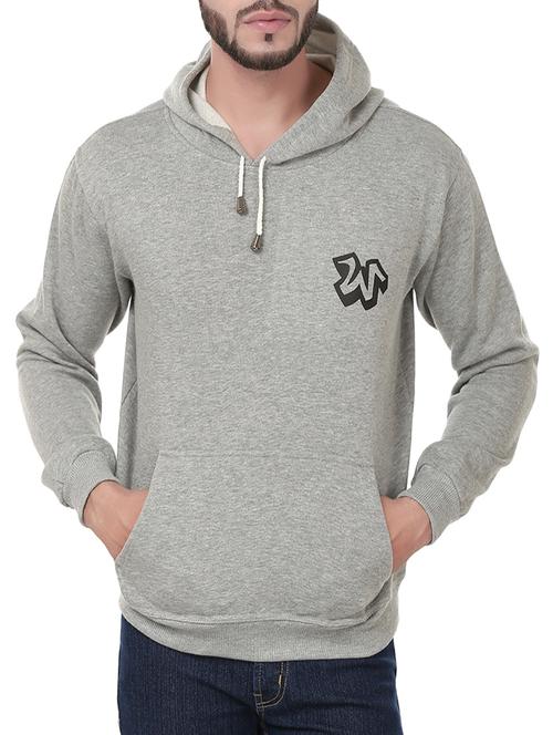 solid grey fleece sweatshirt - 11909420 - Very Small Image - 1