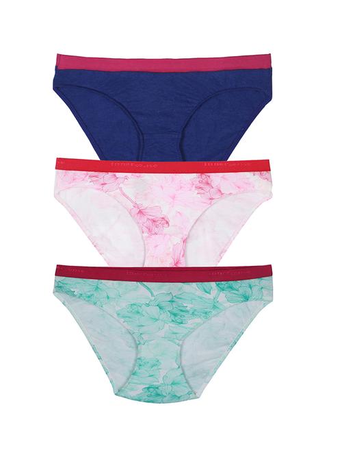 multi colored cotton panty, set of 3 - 11909704 - Very Small Image - 1
