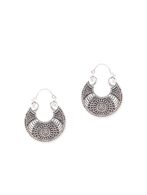 Diva Walk silver chandbali earrings - 11910064 - Very Small Image - 1