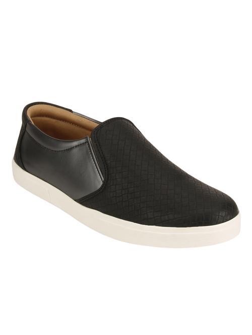 black leatherette casual slipon - 11911334 - Very Small Image - 1