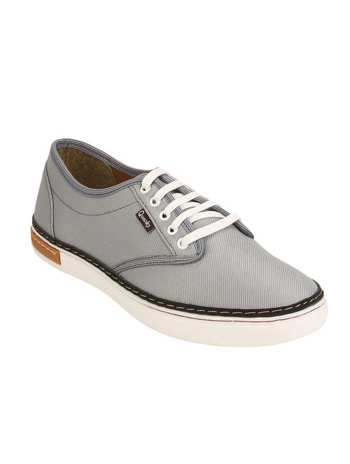 grey canvas lace up sneakers - 11911372 - Very Small Image - 1