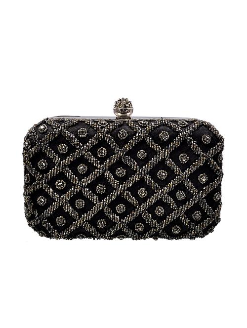 black cotton box clutch - 11912484 - Very Small Image - 1