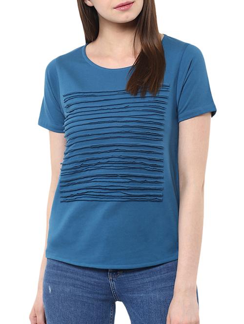 blue cotton regular top - 11913553 - Very Small Image - 1
