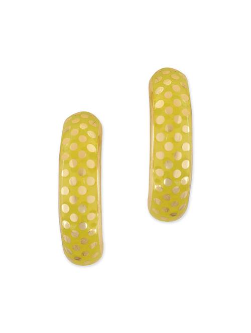 green metal drop earring - 11915458 - Very Small Image - 1