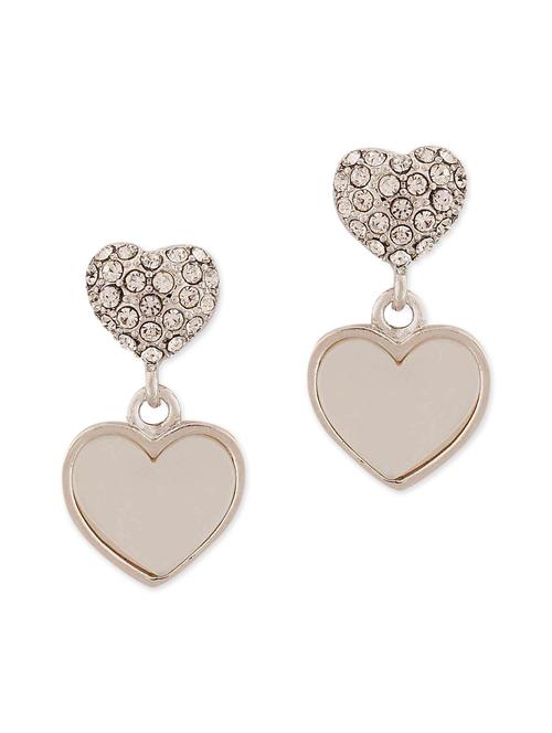 silver metal drop earring - 11915467 - Very Small Image - 1
