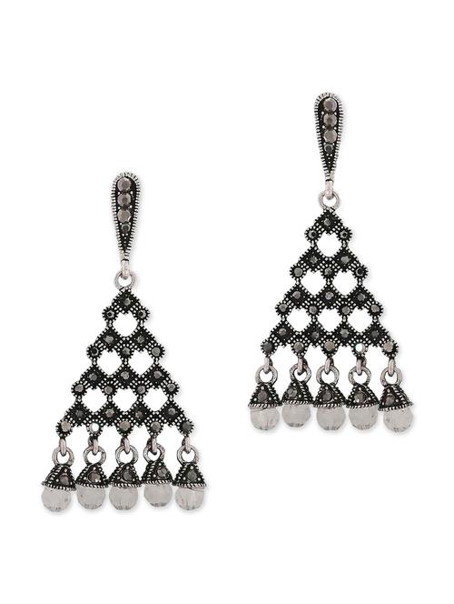 grey metal chandellier earring - 11915478 - Very Small Image - 1