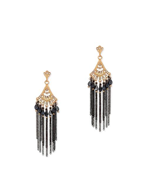 black metal drop earring - 11915496 - Very Small Image - 1