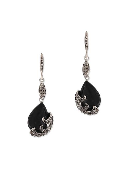 black metal drop earring - 11915525 - Very Small Image - 1