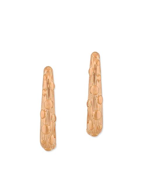 gold metal drop earring - 11915562 - Very Small Image - 1