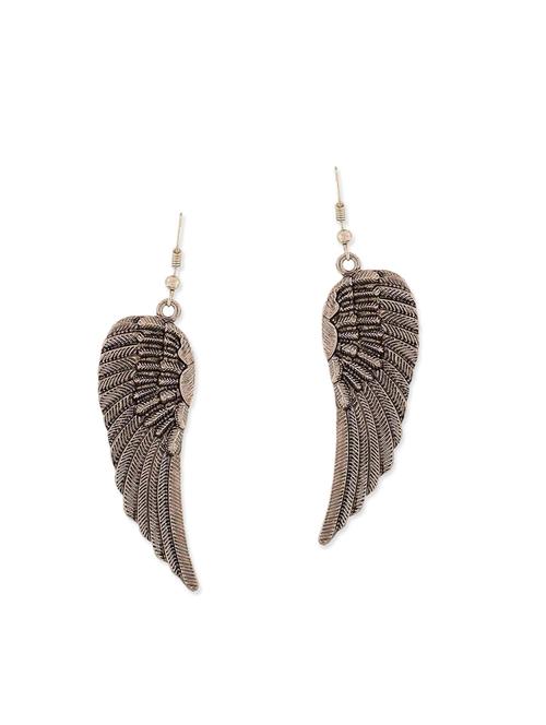 silver metal drop earring - 11915563 - Very Small Image - 1