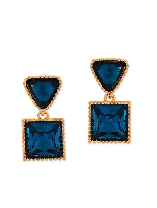 blue metal drop earring - 11915568 - Very Small Image - 1