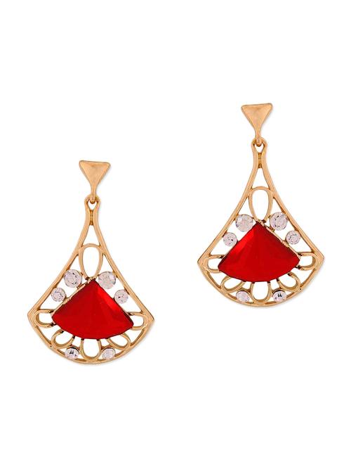 red metal drop earring - 11915646 - Very Small Image - 1