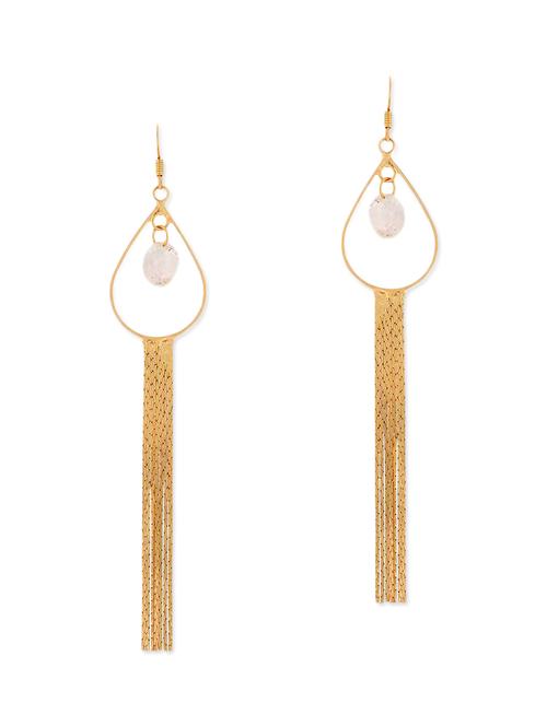 gold metal drop earring - 11915718 - Very Small Image - 1