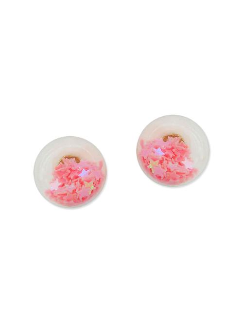 pink metal studs earring - 11915727 - Very Small Image - 1