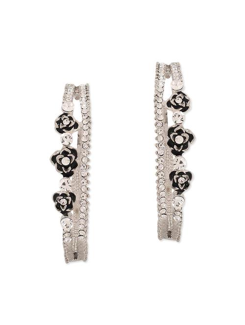 silver metal hoop earring - 11915737 - Very Small Image - 1