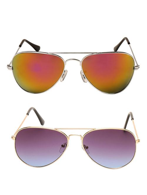 silver & golden metal men sunglass - 11918703 - Very Small Image - 1