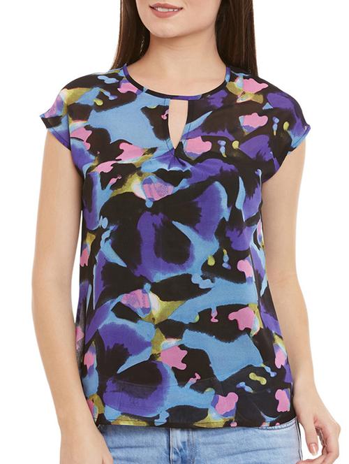 blue printed top - 11920230 - Very Small Image - 1