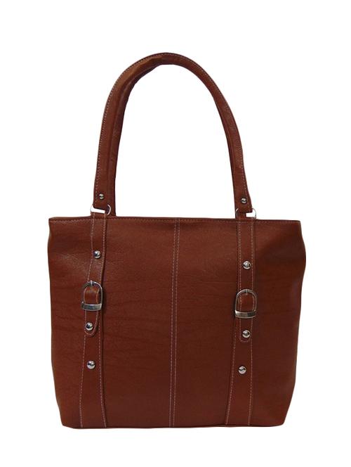 brown leatherette handbag - 11920523 - Very Small Image - 1