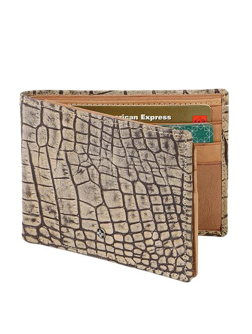 beige textured leather wallet - 11921901 - Very Small Image - 1
