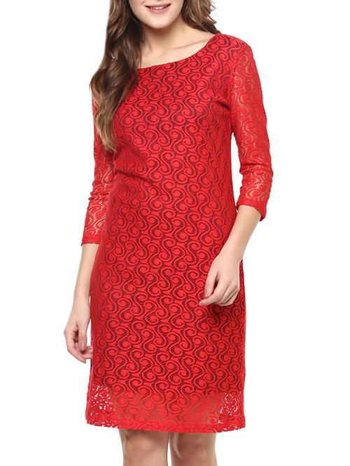red lace dress - 11926954 - Very Small Image - 1