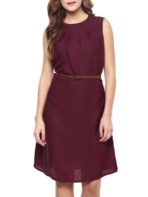 purple georgette dress - 11926970 - Very Small Image - 1
