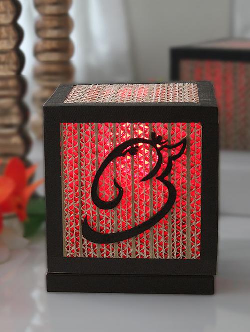 cubical shape ganesh pattern print table lamp - 1192775 - Very Small Image - 1