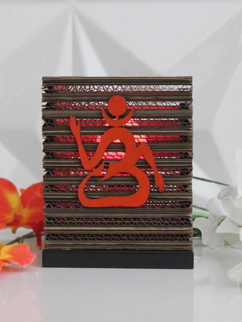 cubical shape om pattern print table lamp - 1192776 - Very Small Image - 1