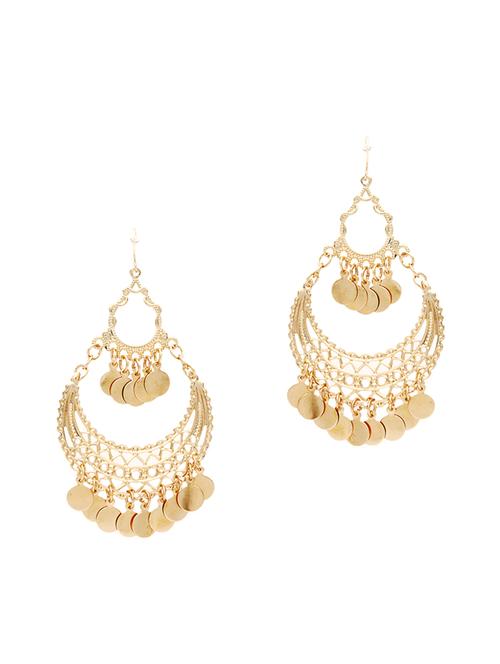 gold copper chandellier earring - 11929523 - Very Small Image - 1
