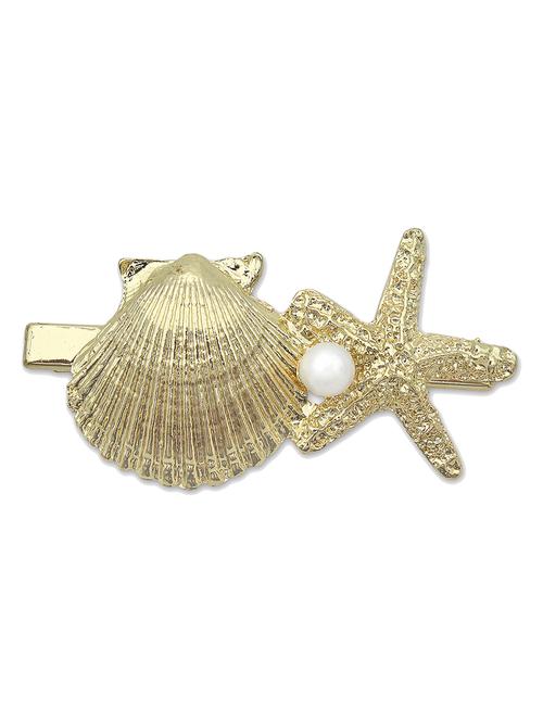 gold plated hair side clip - 11929562 - Very Small Image - 1