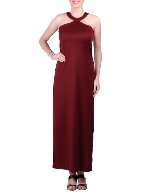 red halter maxi - 11929648 - Very Small Image - 1