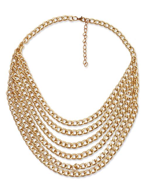 gold metal necklace - 11929939 - Very Small Image - 1