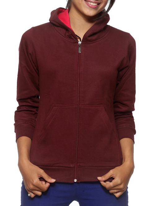 maroon fleece sweatshirt - 11936481 - Very Small Image - 1
