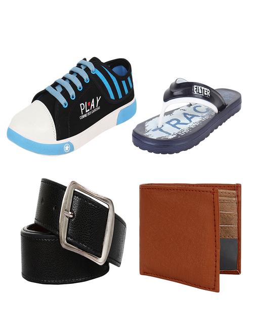 combo casual shoe with slipper belt & wallet - 11938517 - Very Small Image - 1