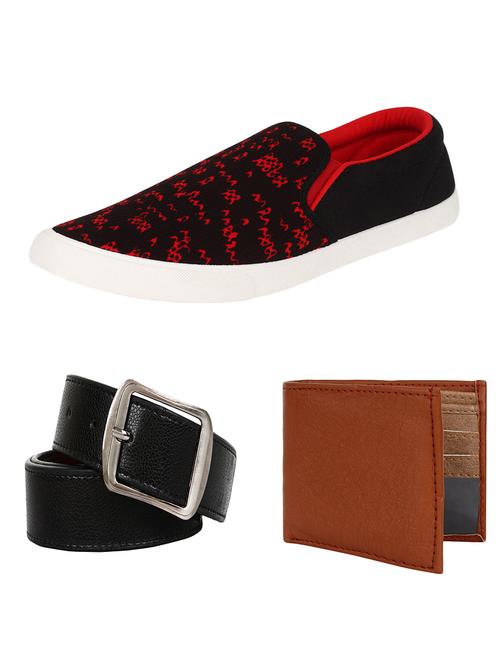 combo casual shoe with slipper belt & wallet - 11938521 - Very Small Image - 1