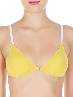 yellow nylon front open bra - 11939272 - Very Small Image - 1