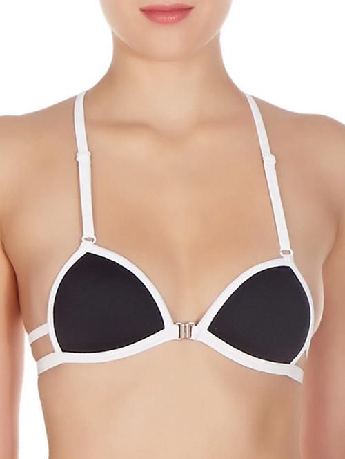 contrast detail front open bra - 11939279 - Very Small Image - 1