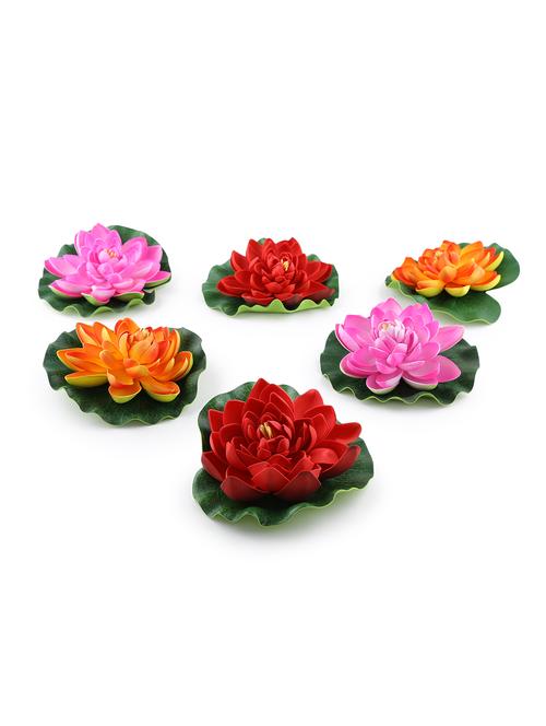 carnival floating lotus set of 6 - 11940323 - Very Small Image - 1