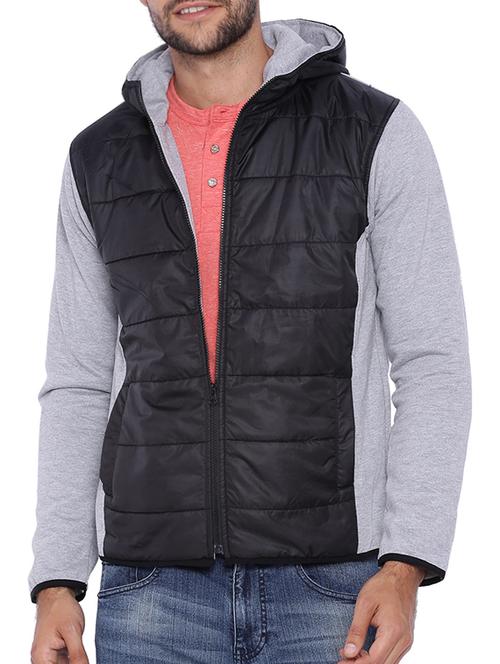 grey cotton quilted jacket - 11940757 - Very Small Image - 1