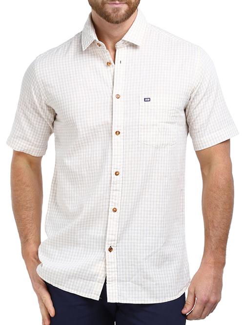 beige linen casual shirt - 11942526 - Very Small Image - 1