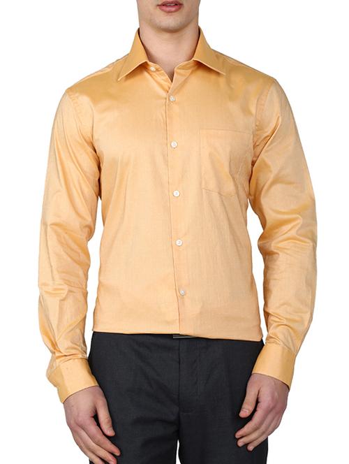 yellow cotton casual shirt - 11942677 - Very Small Image - 1