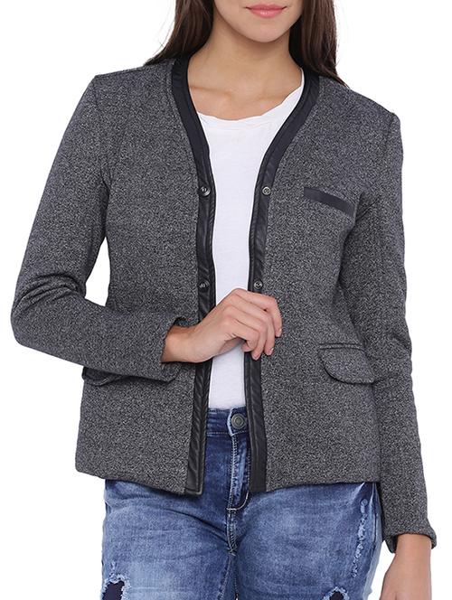 charcoal grey cotton blazer - 11943904 - Very Small Image - 1